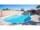 Large pool and spa with a stone trim at 7485 Rainbow Spray Dr, Las Vegas, NV 89131