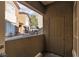 An outdoor patio area with a storage closet and views of neighboring buildings at 9000 Las Vegas Blvd # 1245, Las Vegas, NV 89123