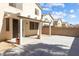 A covered patio features a concrete floor, adding an outdoor living space to the home at 10651 Streamside Ave, Las Vegas, NV 89129