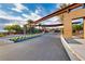 Inviting community entrance featuring desert landscaping, modern architecture, and desert landscaping at 2153 Havensight Ln, Henderson, NV 89052