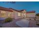 Single-story home showcases desert landscaping, an arched entryway, and a well-maintained exterior at 2820 Thunder Bay Ave, Henderson, NV 89052