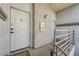 Apartment entryway with security system and welcome mat at 3150 Soft Breezes Dr # 2022, Las Vegas, NV 89128