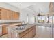 Bright kitchen features granite countertops, stainless steel appliances, and an open layout at 379 Turquoise Ct, Boulder City, NV 89005