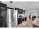 Bright kitchen with stainless steel refrigerator and appliances at 3916 Rhine Way, Las Vegas, NV 89108