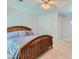 This bedroom features a ceiling fan and neutral-toned walls, creating a calm and inviting atmosphere at 4075 E Oquendo Rd, Las Vegas, NV 89120