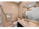 Bathroom featuring a white vanity, toilet, and shower with glass door at 4566 Ganier Ct # 1125, North Las Vegas, NV 89031