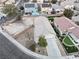 Aerial view of a well-maintained single-Gathering home in a residential neighborhood at 4928 Indigo Gorge Ave, Las Vegas, NV 89131