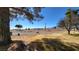 Community area with a large tree providing shade on a clear day, showcasing open land at 701 Bourbon St # G3, Pahrump, NV 89048