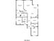 Detailed floor plan showcasing the layout of the home, including bedrooms, kitchen, and living spaces at 7153 Tavita St, Las Vegas, NV 89113