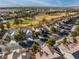 An aerial view of a beautiful golf course community in a desert climate at 7505 Chaffinch St, North Las Vegas, NV 89084