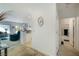 Hallway view leading to the living area and an open bathroom at 7505 Chaffinch St, North Las Vegas, NV 89084