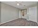 Bedroom with laminate floors, ceiling fan and closet with built in storage at 1 Rising Sun Ct, Henderson, NV 89074