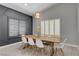 Bright dining room featuring a modern table, chairs, and contemporary lighting fixtures at 2010 Spruce Brook Dr, Henderson, NV 89074