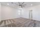 This bedroom offers a ceiling fan, and carpeted floors at 2910 Ventana Ridge Ave, Henderson, NV 89044