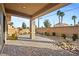 Landscaped backyard with pavers at 7417 Deschutes Cir, Las Vegas, NV 89129