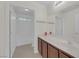 Clean bathroom with a large mirror, and shower/tub combo at 9304 Cranesbill Ct, Las Vegas, NV 89149