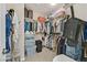 Organized walk-in closet with shelves and rods for ample storage at 9413 Aggie Ct, Las Vegas, NV 89148