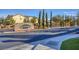 Attractive Cortona at Southern Highlands community entrance sign is professionally landscaped and maintained at 12382 Piazzo St, Las Vegas, NV 89141