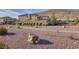 Large custom home is set against a desert landscaped park area and walking trail at 12382 Piazzo St, Las Vegas, NV 89141