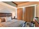 Well appointed bedroom with luxurious queen sized bed and neutral toned curtains at 2700 Las Vegas Blvd # 4109, Las Vegas, NV 89109