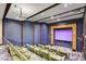 Stunning home theater with tiered seating, projector, and large screen for immersive entertainment at 2700 Las Vegas Blvd # 4109, Las Vegas, NV 89109