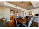 Open-concept living space with dining area, kitchen, and hardwood flooring at 2700 Las Vegas Blvd # 4109, Las Vegas, NV 89109