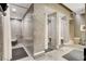 Luxurious shower room with mosaic tile and private stalls at 2700 Las Vegas Blvd # 4109, Las Vegas, NV 89109