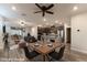 A large, open-concept living room connects seamlessly to the dining area and kitchen, perfect for modern living at 361 Black Turnstone Ct, Las Vegas, NV 89138
