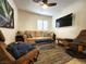 Comfortable living room with stylish decor and TV at 3999 Delos Dr, Las Vegas, NV 89103