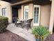 Comfortable patio seating perfect for relaxing with greenery at 3999 Delos Dr, Las Vegas, NV 89103