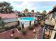 Enjoy this community with a luxurious pool and hot tub, with a view from the upper level at 3999 Delos Dr, Las Vegas, NV 89103