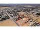 Aerial view outlining property including house, pool, and horse facilities at 4530 W Maulding Ave, Las Vegas, NV 89139