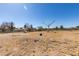 Wide shot of property with mature trees, fencing and arid desert ground cover at 4530 W Maulding Ave, Las Vegas, NV 89139