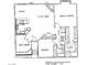 Detailed floor plan showing the layout of the home, including the living spaces and bedrooms at 7231 Indian Creek Ln # 204, Las Vegas, NV 89149