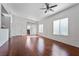 A large living room area with hardwood floors and lots of natural light at 8805 Jeffreys St # 2002, Las Vegas, NV 89123