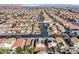 Wide aerial perspective of a well-planned community showcasing neat streets and landscaping at 9563 Grapeland Ave, Las Vegas, NV 89148