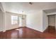 Dining area featuring hardwood floors and a chandelier at 2180 Maple Shade St, Henderson, NV 89002