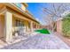 Spacious brick patio with outdoor grill perfect for entertaining in the private backyard at 3049 Echoed Rondel Ln, Henderson, NV 89044