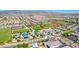 Aerial view of community amenities featuring baseball field, playground, and tennis courts at 3049 Echoed Rondel Ln, Henderson, NV 89044