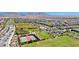 Aerial view showing park featuring baseball, tennis courts, and more at 3049 Echoed Rondel Ln, Henderson, NV 89044