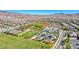 Aerial view of community park with ball field and playground at 3049 Echoed Rondel Ln, Henderson, NV 89044