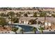 Elevated shot of the community displaying the single-Gathering homes and desert landscape at 344 Tuscany Cir, Mesquite, NV 89027