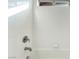 Close up view of the shower and bathtub with tile surround at 4740 Killington St, Las Vegas, NV 89129
