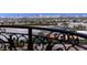 Balcony view overlooking the city skyline, nearby shopping centers, and beautifully landscaped grounds at 9103 Alta Dr # 1502, Las Vegas, NV 89145