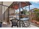 Private patio with gazebo, comfortable seating, and decorative plants at 6527 Netherseal Ave, Las Vegas, NV 89139