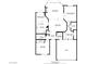 Detailed floor plan of the home's layout, including dimensions of rooms at 7385 Mission Hills Dr, Las Vegas, NV 89113