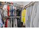 Spacious walk-in closet featuring ample storage and hanging space for clothes and accessories at 8976 S Park St, Las Vegas, NV 89178