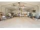 Spacious shed interior, featuring tools, storage, and a workbench at 1920 Silver St, Pahrump, NV 89048