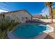 Backyard pool with a patio seating area, perfect for outdoor enjoyment at 254 Camelback Ridge Ave, Henderson, NV 89012