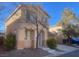 Attractive two-story home with a xeriscaped yard and cozy front porch at 2637 Heathrow St, Las Vegas, NV 89135